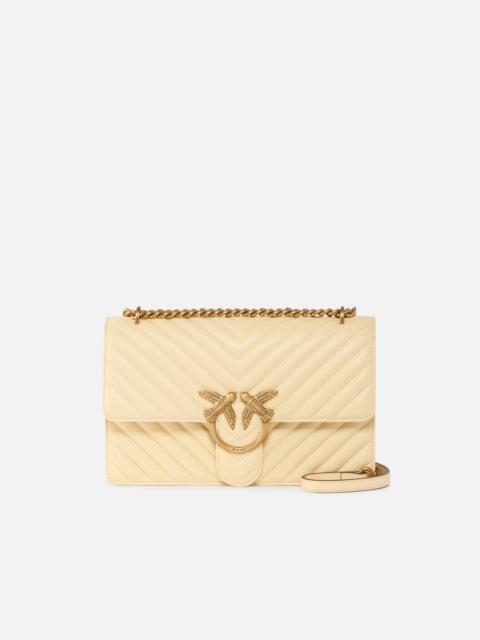 PINKO MEDIUM SHOULDER BAG LOVE BAG ONE CHEVRON