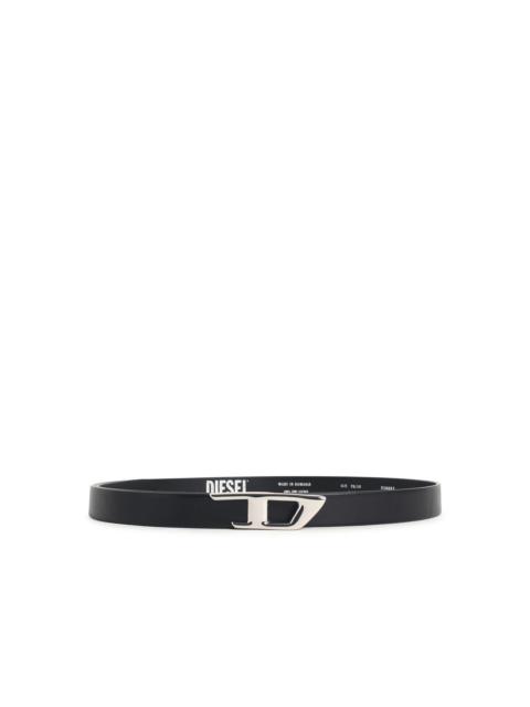 Diesel Diesel B-D Logo 2.0 Black Leather Belt Women