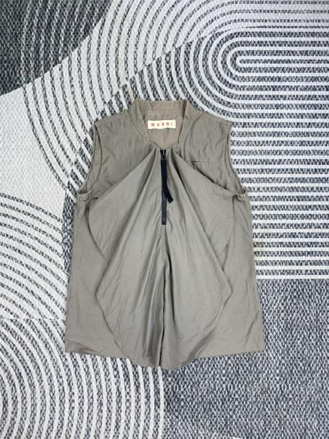 Marni 🔥 MARNI Halfzipper Lace Style Sleeveless Jacket
