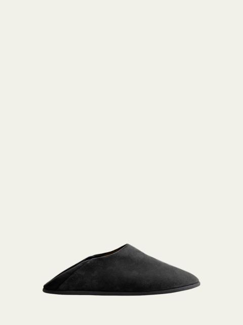 CHRISTEN Big Bootie Suede Slipper Mules