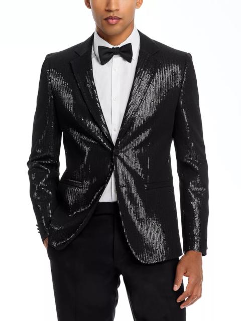HUGO Arti Sequin Notch Extra Slim Fit Dinner Jacket