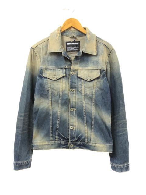 RARE💥Attachment Denim jacket Stonewash