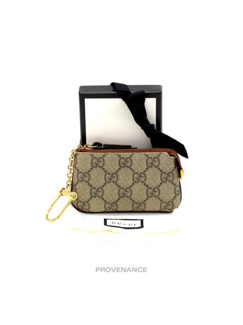 Gucci Key Pouch Cles - GG Supreme Brown