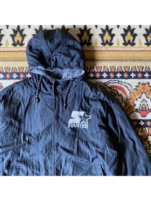 Other Designers Vintage starter long jacket big logo usa flag