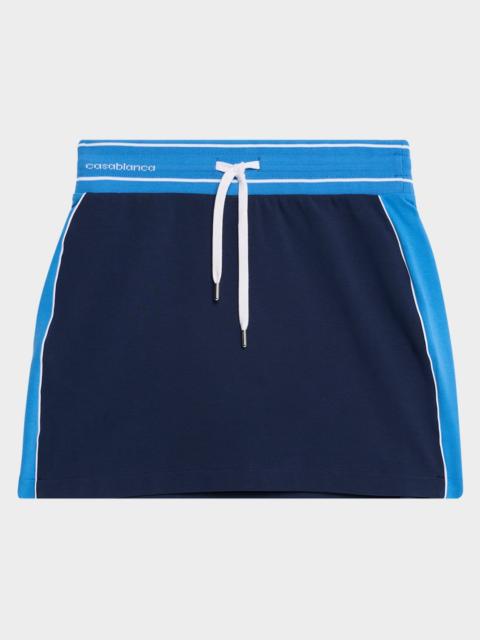 CASABLANCA Striped Knit Mini Skirt