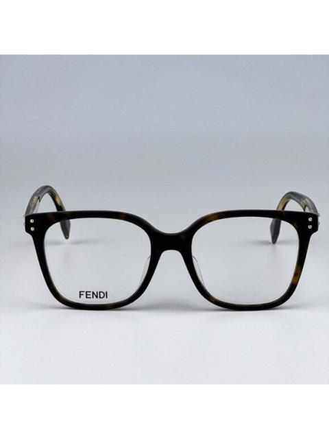FENDI NEW Fendi FE50004I 052 Havana Square Women Eyeglasses FE 50004I