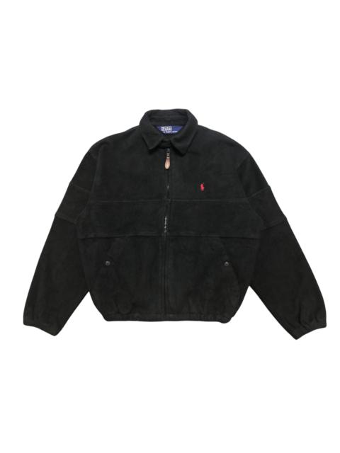 Other Designers 90s Polo Ralph Lauren Red Pony Fleece Zipper Jacket