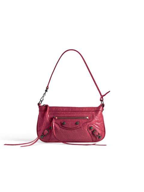 BALENCIAGA Women's Le City Pouch On Strap in Framboise