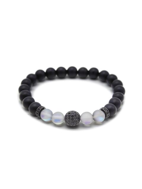 Other Designers Bracelet - Matte Black Onyx Prism Globe Pavé