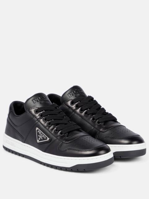 Prada Downtown logo leather sneakers