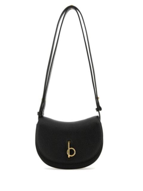 Burberry Women Black Leather Mini Rocking Horse Shoulder Bag