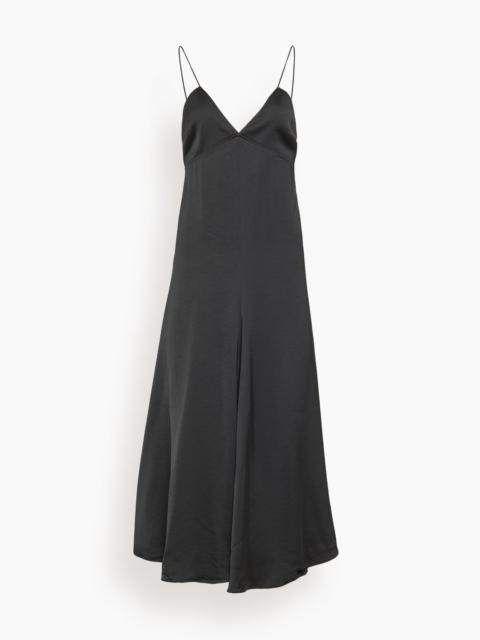 Saint Art Fallon Open Back Slip Dress in Black
