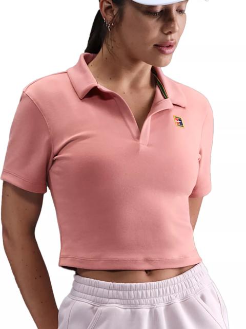 Nike Nike Women's NikeCourt Heritage Short Sleeve Cropped Tennis Polo
