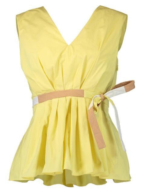 Roksanda Mariska Sleeveless V-Neck Top