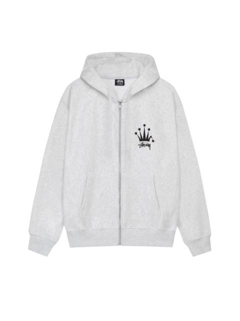 Stüssy Stussy Regal Crown Zip Hoodie 'Ash Heather'