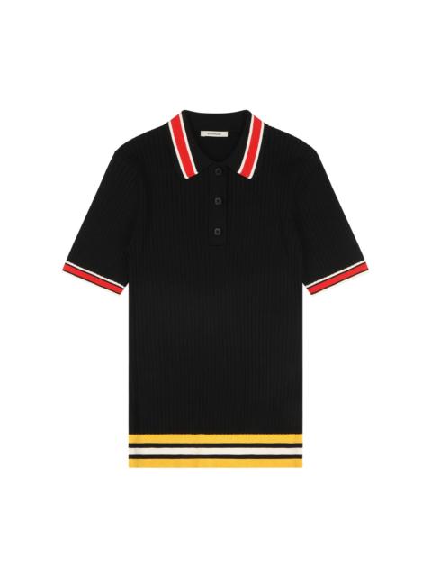 entire studios RIBBED POLO INFERNO