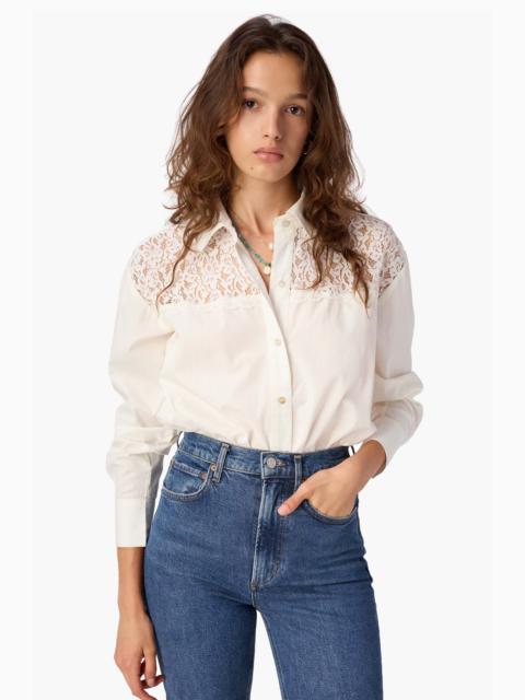 CAMI NYC SILAS COTTON POPLIN TOP MACADAMIA