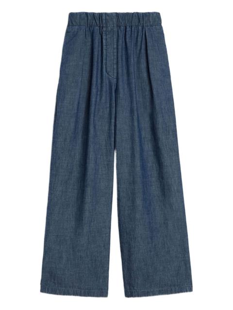 Jil Sander Jil Sander Women Cotton Wide-Leg Trousers