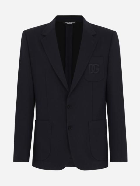 Dolce & Gabbana Single-breasted stretch jersey jacket