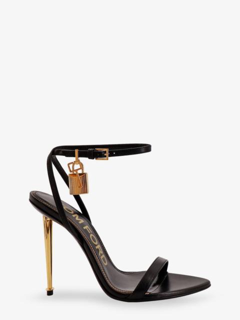 TOM FORD Tom Ford Women Leather Sandals With Logoed Padlock