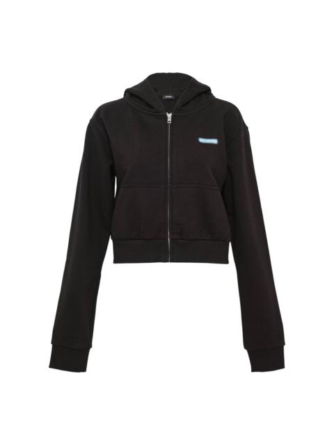 We11done Black Womens Amber Cropped Sweater