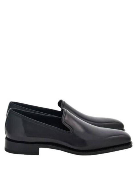 FERRAGAMO Ferragamo Dorio Leather Slip-On Loafers, Size 9 E