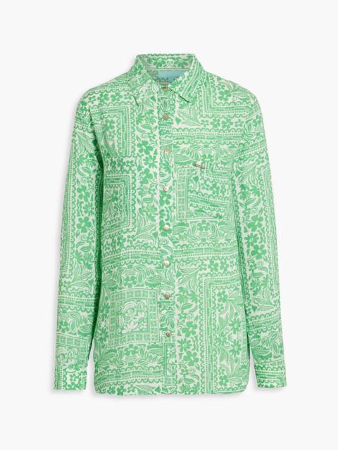 MELISSA ODABASH Millie printed voile shirt