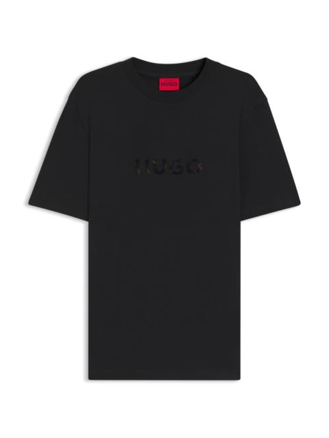 HUGO TORTOISE-LOGO T-SHIRT IN COTTON JERSEY