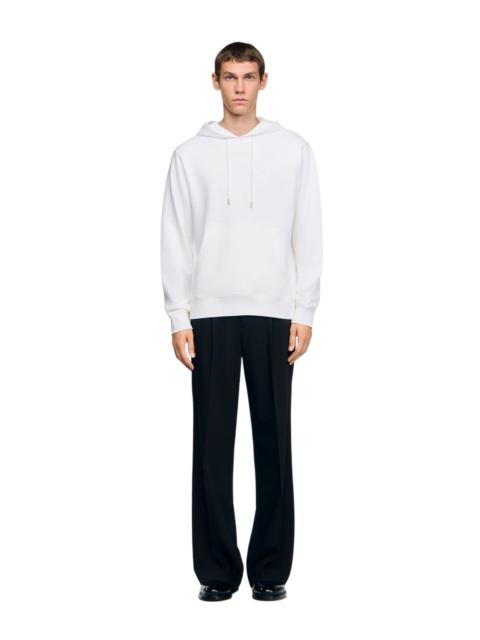 Sandro SANDRO Logo hoodie in Optic White at Nordstrom