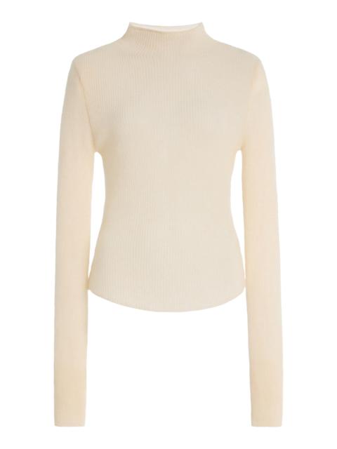 Citizens of Humanity Nara Wool-Cashmere Blend Turtleneck Sweater ivory