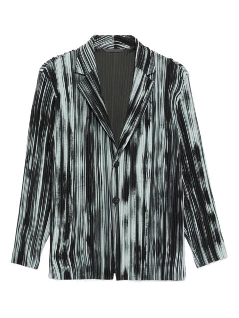 ISSEY MIYAKE striped blazer