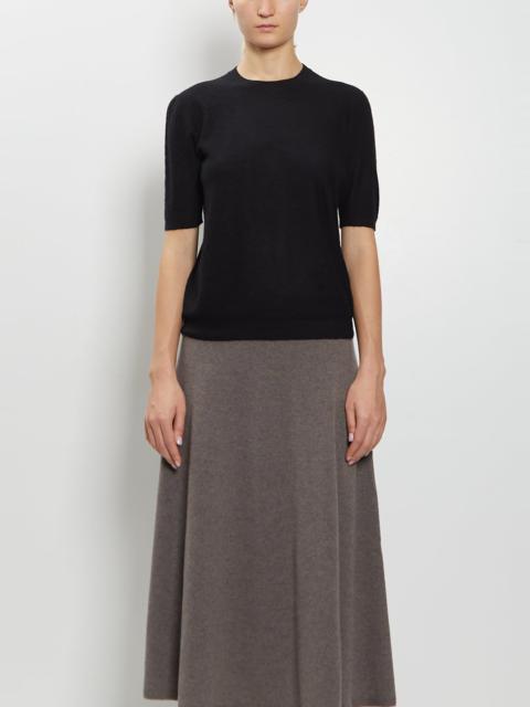 The Row Marika Cashmere Top — Black
