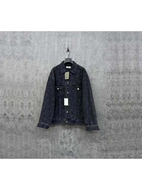 BALENCIAGA Balenciaga all-logo denim jacket
