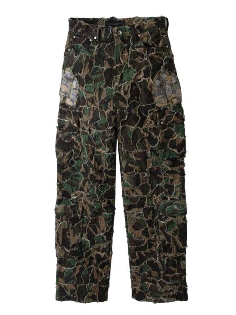 WHO DECIDES WAR WASHED CAMO CARGO PANT