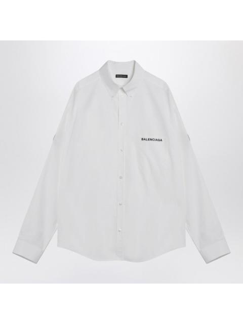 BALENCIAGA Balenciaga White Uniform Merch Button-Down Shirt Men