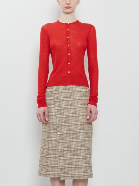 AURALEE Sheer Cashmere Knit Cardigan