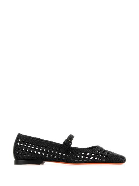 Santoni Santoni Women Black Leather Luce Ballerinas