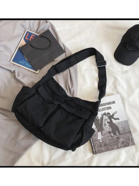 Japanese Brand - Black Color Shoulder Messenger Bag