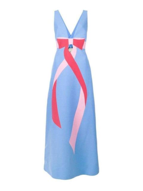 GUCCI Resort 2018 Archival Floor-Length Bow Detail Gown