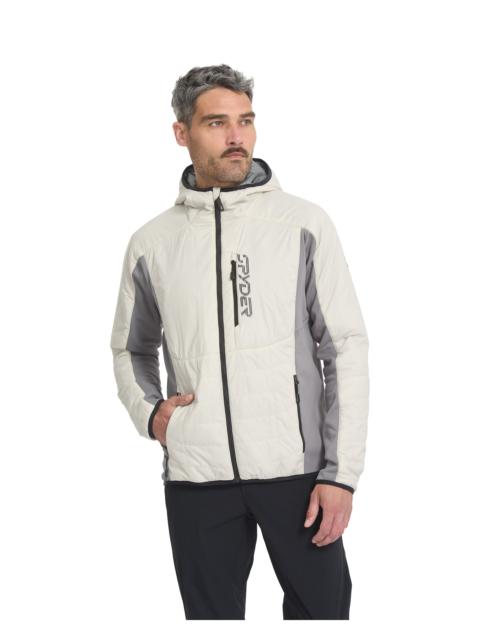SPYDER Men's Glissade Hooded Jacket - Light Grey