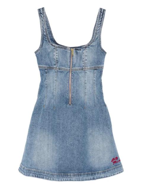 self-portrait Self-Portrait Women Short Denim Dress With Zip