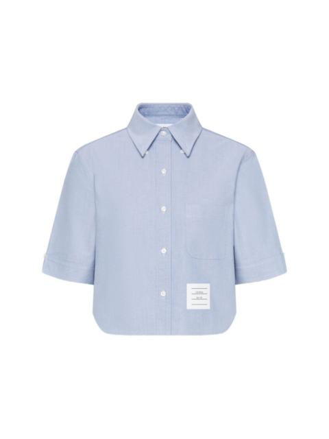 Thom Browne Cotton cropped shirt