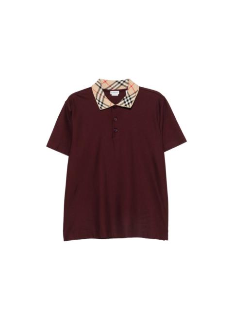 Burberry Burberry Red Polo Shirts Men