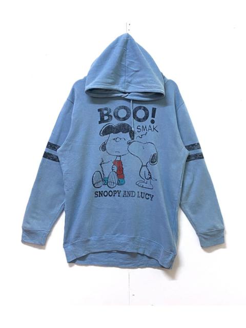 Other Designers Vintage PEANUTS HOODIE BIG LOGO PULLOVER LARGE