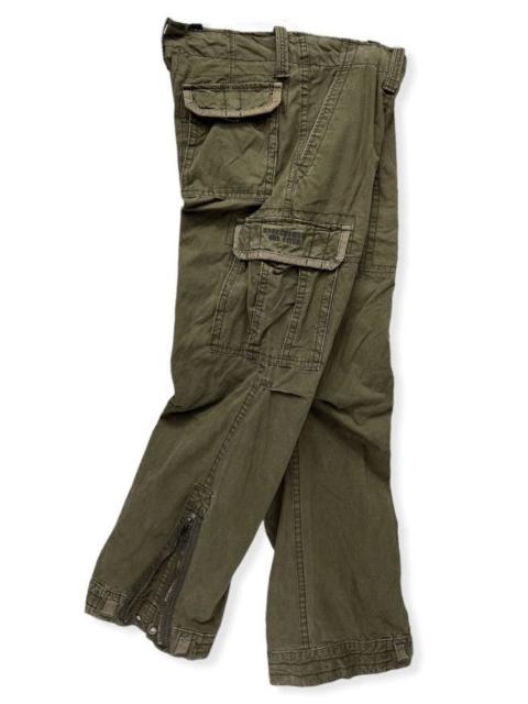 Other Designers Abercrombie & Fitch - Vintage 90's A&F Military Big Pocket Wide Zipped Leg
