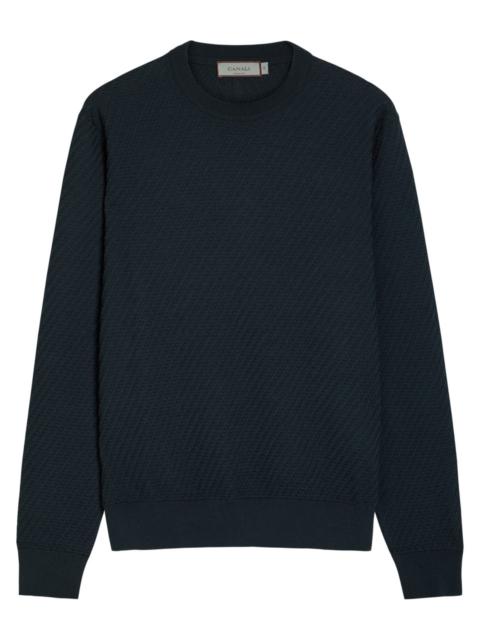 Canali Canali Textured Cotton-blend Jumper