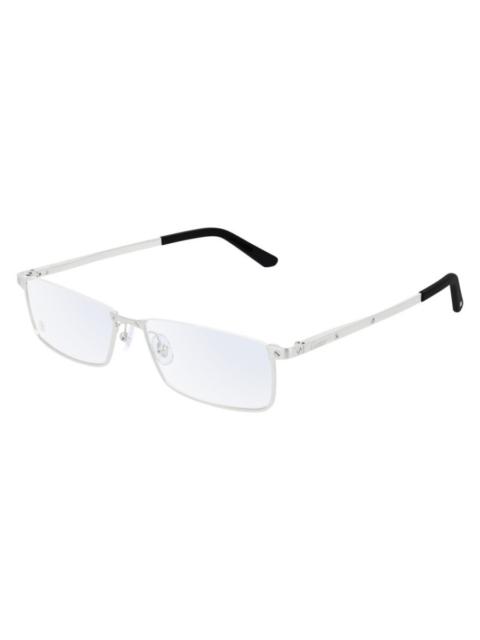 Cartier Cartier Santos de Cartier Demo Rectangular Men's Eyeglasses CT0169O 002 54
