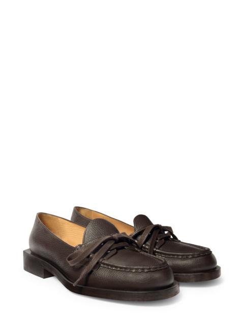 JACQUEMUS Jacquemus Les Mocassins Marino Boat Shoe in Dark Brown at Nordstrom