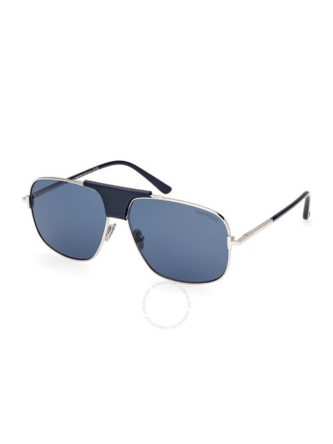 Tom Ford Tex Blue Navigator Men's Sunglasses FT1096 16V 62