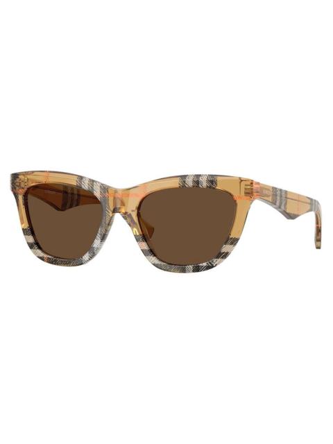 Burberry Burberry Brown Cat Eye Ladies Sunglasses BE4435F 414673 53